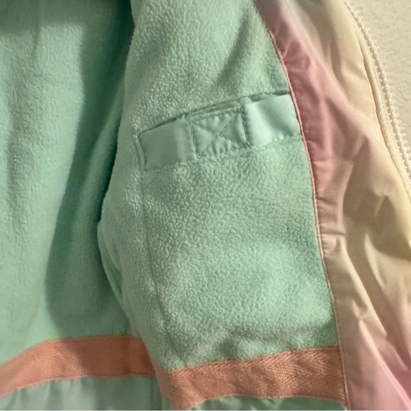 All In Motion Puffer Rainbow Pastel Multi-Colored Jacket w/Hood. Size XS… - Picture 9 of 16